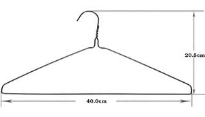Colgador <span class=keywords><strong>de</strong></span> alambre galvanizado <span class=keywords><strong>de</strong></span> 16 pulgadas, perchas <span class=keywords><strong>de</strong></span> <span class=keywords><strong>hierro</strong></span> brillante para armario, baño, cocina, colgador <span class=keywords><strong>de</strong></span> <span class=keywords><strong>tintorería</strong></span> apropiado - Product Image 4