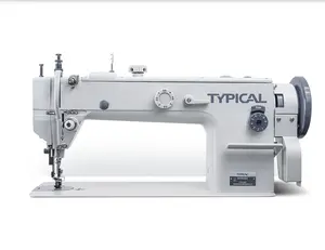 Máquina de costura comercial típica gc-325 caminhadas, couro macio