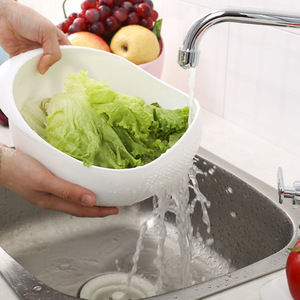 Multifunction Rice Washing <b>Basket</b> Blue PP Colander Kitchen <b>Drain</b> Strainer For Vegetables Fruits - Product Image 5