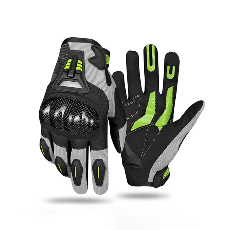 Motorcycle Gloves for Men Women Touchscreen Motocross Dirt Bike Riding Gloves with Carbon Fiber Protective Hard Knuckles