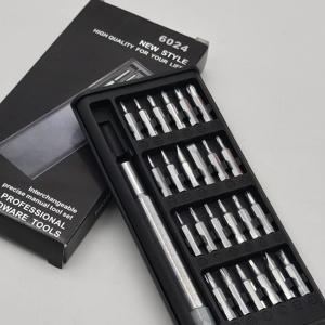 Juego de destornilladores multifunción 24 en 1 Herramientas manuales de reparación de computadora de teléfono móvil de precisión portátil - Product Image 2