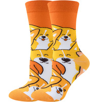 Nouvelle collection 2026 : Chaussettes respirantes quotidiennes pour femme, motif baleine personnalisé, chaussettes créatives pour couple, animaux, dollar, chien, tendance et colorées