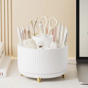 Wholesale 360. Rotating <b>Makeup</b> Desktop Cosmetic Storage Box Large Capacity Bathroom Portable Lipstick Brush Pen <b>Holder</b> - Product Image 5