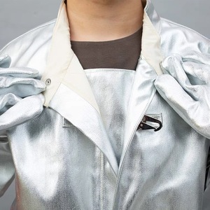 Chịu nhiệt phù hợp với chống cháy quần áo 1000-1200 độ chống cháy flameproof yếm nhôm lá lính cứu hỏa đồng phục - Product Image 6