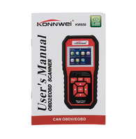 KONNWEI-herramienta de diagnóstico automotriz KW850, autoescáner completo obd2 obdii, compatible con varios idiomas, actualización de un clic, KW, 850, mejor que AL519