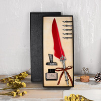Kit d'écriture de calligraphie haut de gamme, couleur personnalisée, cadeau promotionnel de luxe, stylo plume