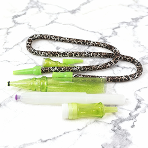 Embouts de tuyau de narguilé en plastique colorés à imprimé léopard pour chicha, accessoires pour fumer froid, pour bar et fête - Product Image 3