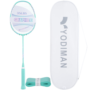 סט בדמינטון איכותי בהתאמה אישית של YODIMAN - מחבטי גרפיט פרימיום, חוטי PU ארוגים מסיבי פחמן - עיצוב עמיד וקל משקל - Product Image 1
