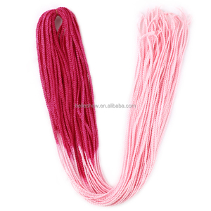 Nudos Zizi-trenzas de ganchillo, <span class=keywords><strong>extensiones</strong></span> de cabello sintético ombré, microtrenzas de ganchillo - Product Image 6
