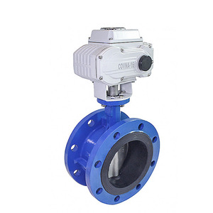 Válvula de Mariposa Eléctrica con Brida, Cuerpo de Hierro Fundido, Disco de Acero Inoxidable, Sello EPDM, para Agua, Temperatura Normal, Uso General - Product Image 2