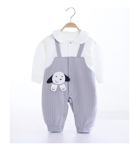 Tutina per Neonati Guai in Cotone a Maniche Lunghe, <span class=keywords><strong>Body</strong></span> con Simpatico Cucciolo Cartoon, Traspirante e Morbido, Unisex - Product Image 3