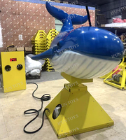 Équipement de parc d'attractions, manège mécanique en forme de dauphin marin, taureau mécanique gonflable pour événements