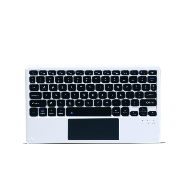 New Portable 2.4Ghz Wireless Mini Keyboard with LED Backlight USB-C Rechargeable Touchpad & Multimedia Keys for iPad