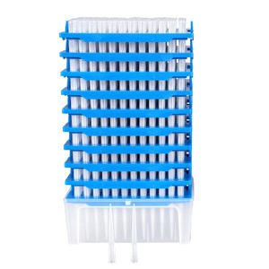 หัวปิเปตมาตรฐานทางการแพทย์ยี่ห้อ Yongyue ขนาด 200ul แบบดูดซึมต่ำ บรรจุกล่องแบบซ้อน ใช้แล้วทิ้ง สำหรับใช้ในห้องปฏิบัติการ - Product Image 4