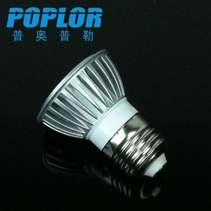 ไฟสปอร์ตไลท์ LED Poplor ขั้ว E27 E14 B22 3W ตัวเรือนอะลูมิเนียม - Product Image 1