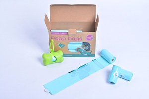 Sacs à déjections canines biodégradables et compostables haute résistance, parfum lavande, pour l'élimination des déchets - Product Image 2