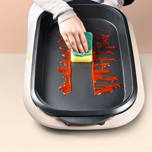 Electric Griddle 51x33 Cm Non-Stick PTFE Easy Cleaning Rectangular Grill Pan For Indoor Barbecue Cooking - Product Image 1