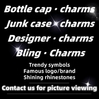 Charmes de créateur pour étui à ordures Charms Bulk Luxury Junk Cases Charms Rhinestone Charms for Junk Phone Case Decorative Accessories