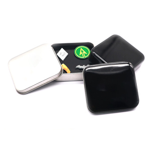 Versatile Square Tin Box Customizable Storage Case Embossed Custom Eco-Friendly Recyclable for Candy Jewelry Cosmetic Small Item - Product Image 2