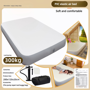 Bốn mùa Inflatable nệm không khí Trọng lượng nhẹ có thể gập lại airbed có thể sạc lại được xây dựng trong bơm TPU thả khâu vải cho cắm trại - Product Image 4