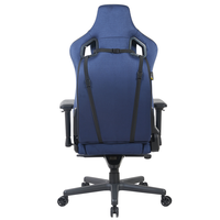 Chaise de jeu professionnelle pour adultes de grande taille, Pro 4D, confort à 180 degrés, durable, tissu de luxe bleu nuit