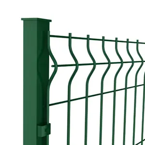 厂家直销农场丝网围栏商用镀锌钢焊接弧形3d金属铁Pvc涂层花园围栏