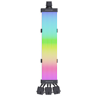 SNOWMAN ARGB Strip Cable de extensión Desktop PC Accesorios Tarjeta gráfica PCI-E 5,0 12 + 4 Pin ARGB Lighting Cable de alimentación