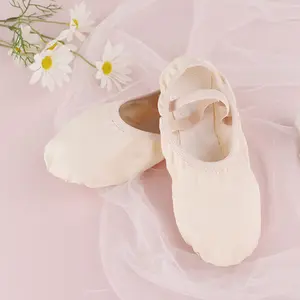 Chaussures de danse de ballet en toile souple et élastique, souliers de ballet, pour femmes, offre spéciale