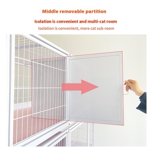 Gatti conigli piccioni altri piccoli AnimaThree-strato piccolo grasso gatto gabbia di allevamento modello solido in plastica Cat House per Ls - Product Image 2