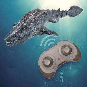 Modèle de dinosaure Mosasaurus prédateur RC électrique, étanche 2.4G, flottant, pulvérisant, pour la plongée et la simulation aquatique, avec fonction de balancement - En promotion - Product Image 4