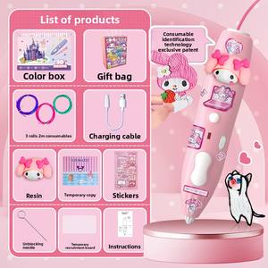 Ensemble de stylos à <span class=keywords><strong>dessin</strong></span> éducatifs imprimés en 3D pour enfants pour peindre un cadeau d'<span class=keywords><strong>anniversaire</strong></span> pour enfants - Product Image 4