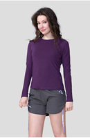 Kaos Olahraga Wanita Ultra-Ringan Berbahan Wol Merino, Cepat Kering, Sejuk, Longgar, untuk Hiking dan Pendakian Gunung