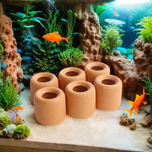 Groothandel Ronde Terracotta Vissen Verbergen Grot Voor Aquarium Decor Voor Garnalenfokkerij-Voor Thuis Aquarium Accessoires - Product Image 2
