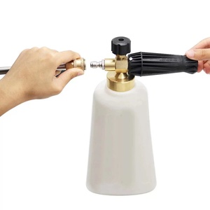 2024 Yaoen <span class=keywords><strong>Lance</strong></span> de canon de mousse de neige en laiton de haute qualité avec bouteille blanche <span class=keywords><strong>boule</strong></span> robuste 5G filtre à mailles faire une mousse plus riche - Product Image 4