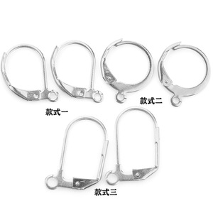 Ganchos para pendientes de acero inoxidable chapados en oro, forma redonda en D, para la fabricación de pendientes, componentes de joyería DIY, accesorios geométricos unisex H1251 - Product Image 4