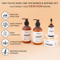 Sampo Minyak Argan Bebas Sulfat untuk Pertumbuhan Rambut, Sampo Anti Rambut Rontok Keratin Biotin, Shea Butter, Set Label Pribadi Grosir
