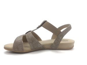 Sandali da donna cinturino posteriore elastico sandali Comfort piatti da indossare ogni giorno spiaggia all'aperto pantofole piatte antiscivolo tinta unita con suola spessa - Product Image 6