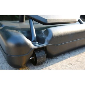 Aro de Baloncesto Móvil con Altura Ajustable, Marco de Aluminio, Tablero de Vidrio Templado, Equipo para Cancha al Aire Libre - Product Image 2