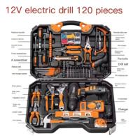 120 pièces – Coffrets d'outils manuels personnalisés – Kits d'outils professionnels pour l'assemblage et la réparation à domicile