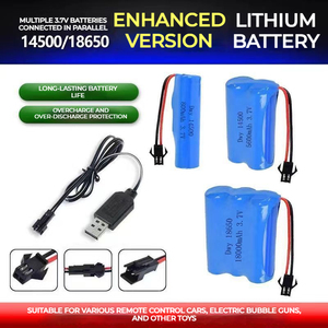 リチウムイオン3.7V 14500 18650充電式リチウム電池円筒型S900 FT008リモートコントロールヘリコプターボート子供用おもちゃ - Product Image 6