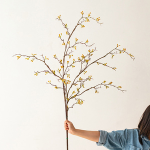 <span class=keywords><strong>Arbre</strong></span> de jasmin d'hiver FL-927, jaune, pour intérieur, mariage, studio, création de paysage, décoration d'<span class=keywords><strong>arbre</strong></span> de fleurs de Forsythia - Product Image 1