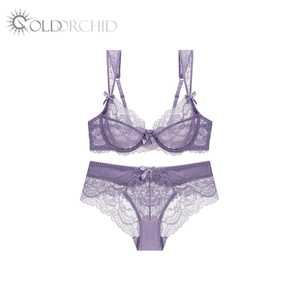Set di biancheria intima e <span class=keywords><strong>reggiseno</strong></span> e mutandine Sexy in pizzo a due pezzi - Product Image 1