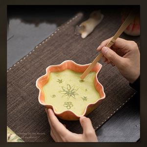 Japanese Style Eco-Friendly Porcelain Pink Matcha Making Kit-Custom Logo <b>Tea</b> <b>Set</b> with Chawan Bowl Bamboo Whisk & Sifter Gift Box - Product Image 1