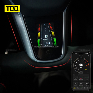 Couverture de garniture LED intelligente pour volant TDD pour Tesla Model 3 Model Y, affichage LCD intelligent, contrôle facile via l'application - Product Image 5