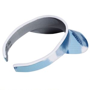 Custom Open Back Tie Dye Sun Visor Hat Summer Unisex Logo Quick Dry <b>Foam</b> <b>Padded</b> Sports Cycling Outdoor Daily Fishing - Product Image 2