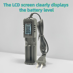 <span class=keywords><strong>Chargeur</strong></span> à fente unique pour écran LCD, compatible <span class=keywords><strong>avec</strong></span> les batteries au <span class=keywords><strong>lithium</strong></span> 18650/26650, démarrage sans tension, compatible <span class=keywords><strong>avec</strong></span> les modèles de microphone et de caméra - Product Image 6