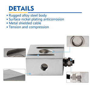 <span class=keywords><strong>TSH</strong></span> 500kg S tipo tensione e compressione cella di carico lega di acciaio costruzione ad alta precisione per gru bilance e forza di misurazione - Product Image 3