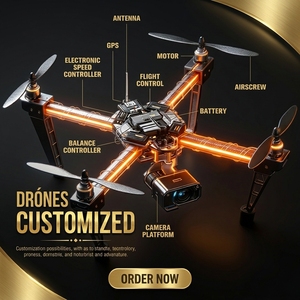 Experienced Custom <b>PCB</b> & <b>PCBA</b> for Unmanned Drones 2/4/6 Layer Board, One-Stop Turnkey Service, Support Diverse Materials - Product Image 1