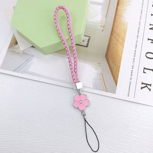 Correa Universal de Nylon Tejido para Móvil, Bonita Correa de Muñeca con Flores para Teléfono, Cadena de Mano para Mujer - Product Image 3