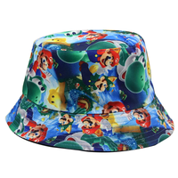 Sombrero para Niños con Diseño de Anime y Patrón Argyle, 56 cm, Impresión HD, para Ciclismo, Pesca y Uso Casual